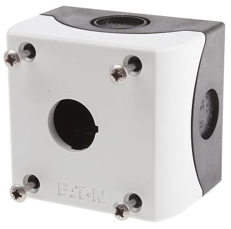Eaton Grey Plastic M22 Control Station Enclosure - 1 Hole 22 mm Diameter