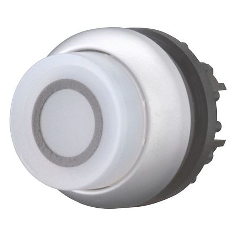 Eaton M22 Series White Momentary Push Button Head, 22 mm Cutout, IP69K