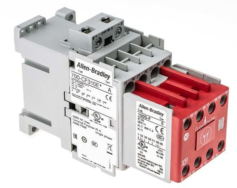 Allen Bradley 700S-CF Contactor, 24V dc Coil, 8-Pole, 25 A, 7.5 kW 24V dc, 3 NO/1 NC, 690V ac