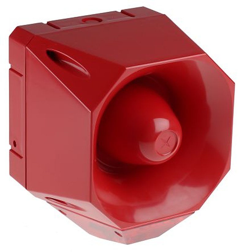 Eaton Asserta Series Red Sounder-Beacon Combination, IP66 30V dc Wall 122 dB @ 1m