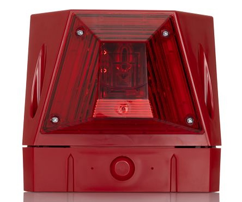 Eaton Asserta Series Red Sounder-Beacon Combination, IP66 30V ac Wall 122 dB @ 1m