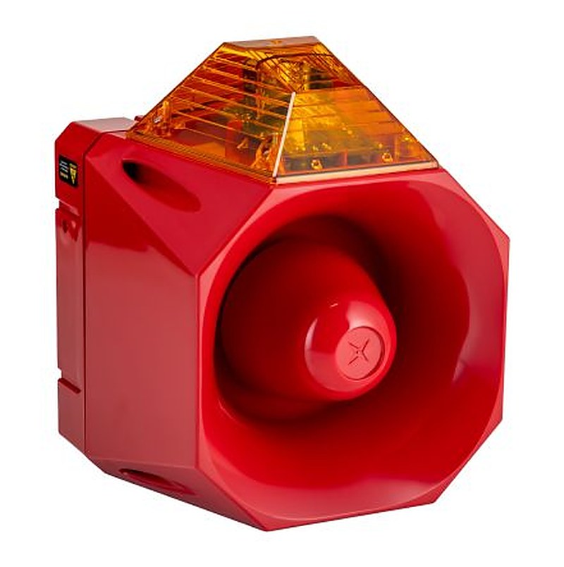 Eaton Asserta Maxi Series Amber Sounder-Beacon Combination, IP66 230V ac Wall 120 dB @ 1m