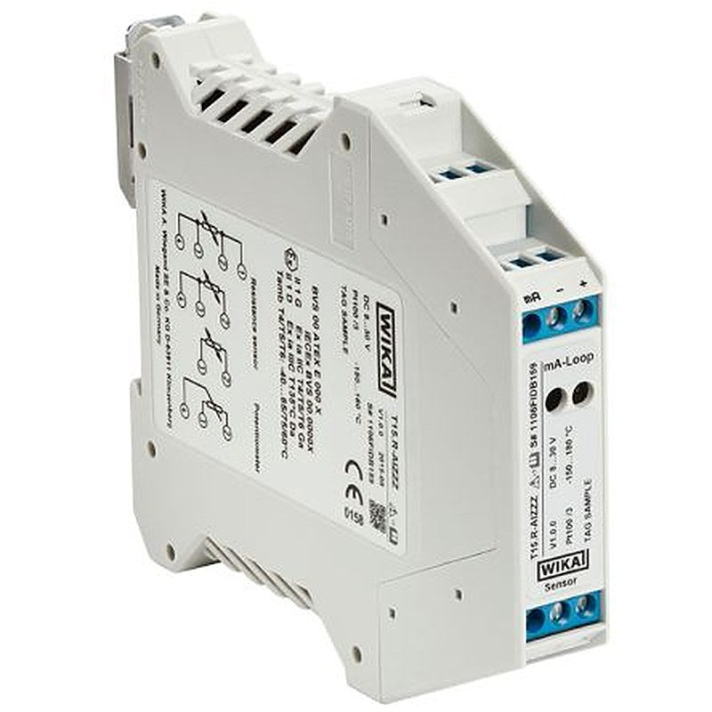 WIKA T15.R Rail DIN Temperature Transmitter PT100 Input, 85 °C, -40 °C