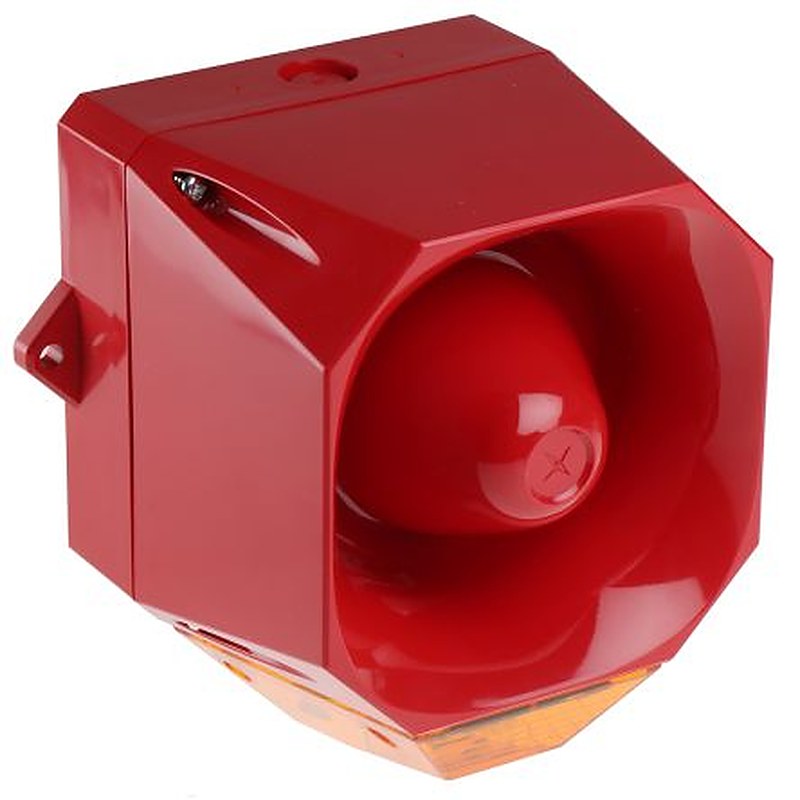 Eaton Amber Sounder-Beacon Combination, IP66 60V dc Wall 110 dB @ 1m