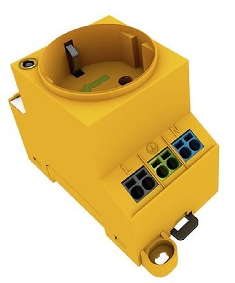 WAGO 709-582 709 Series Connector Yellow, 2.5mm², Cage Clamp