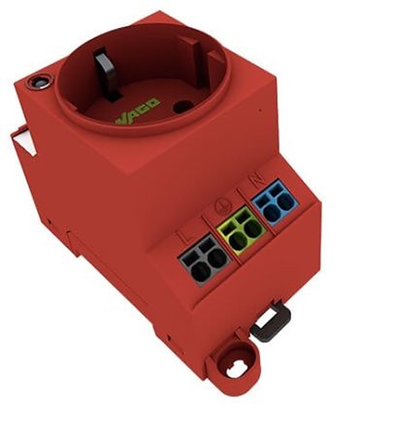 WAGO 709-583 709 Series Connector Red, 2.5mm², Cage Clamp