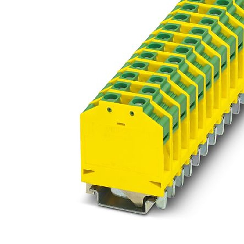 Phoenix Contact 709725 OTTA Series Earth Terminal Block Yellow, Green, 0.1mm², 6 mm², Bolt