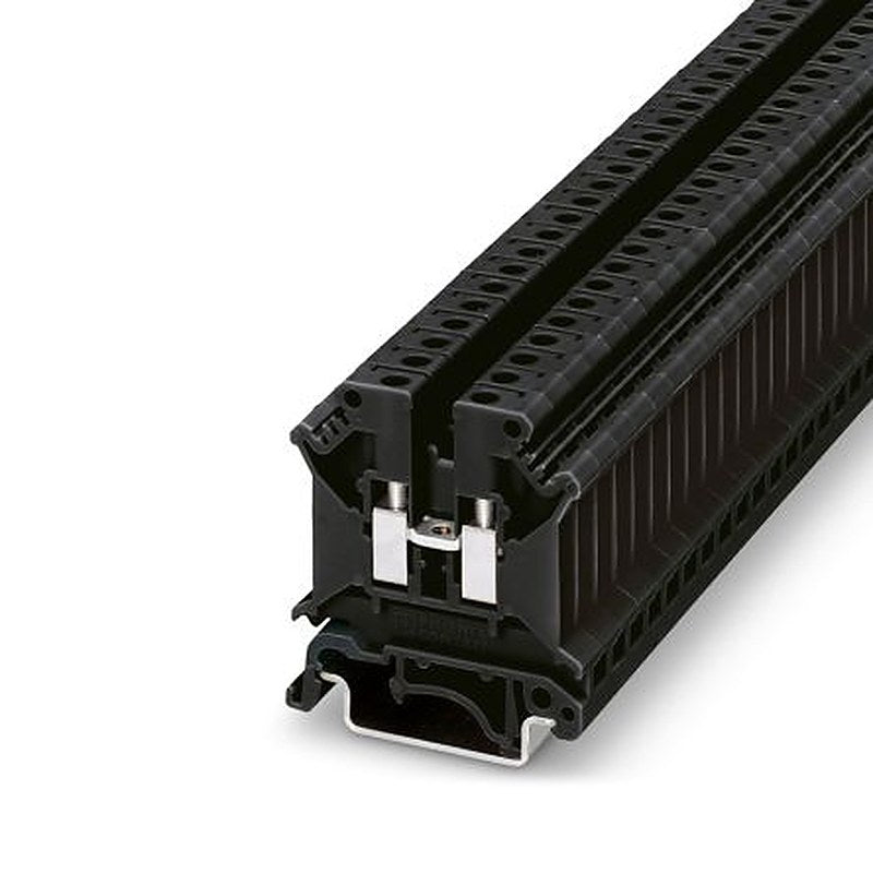 Phoenix Contact 711344 UK 5 N BK Series Feed Through Terminal Block Black, 4mm², 1-Level, Screw