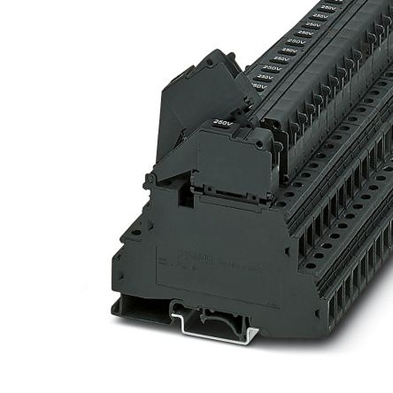 Phoenix Contact 711629 UKK 5-HESILA Series Fuse Modular Terminal Block Black, 0.2mm², 4 mm², 2-Level Fused, Screw