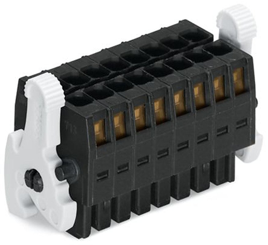 WAGO 713 Series Connector Female Cage Clamp, 16-Pole, 10A, 16-Way