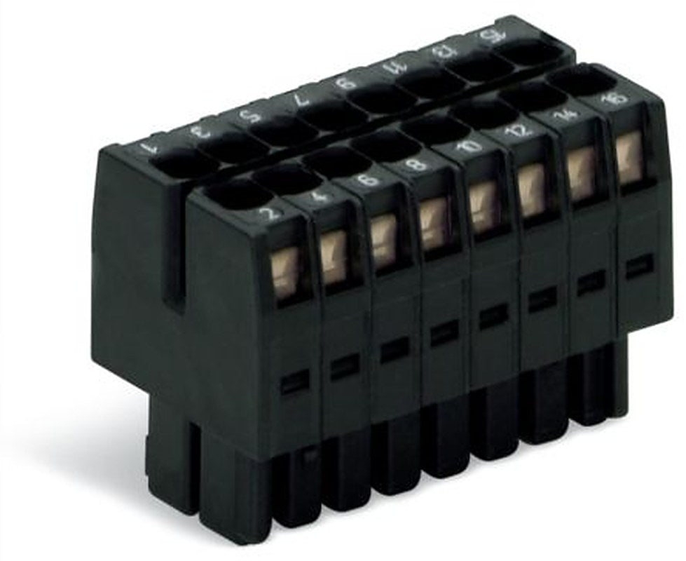 WAGO 713 Series Connector Female Cage Clamp, 10-Pole, 10A, 10-Way
