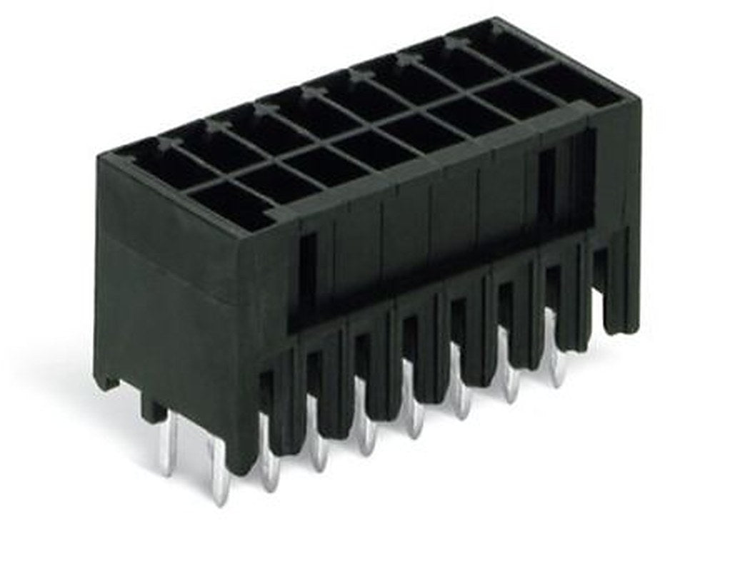 WAGO 713 Series Straight PCB Header, 16 Contact(s), 5 mm Pitch, 2 Row