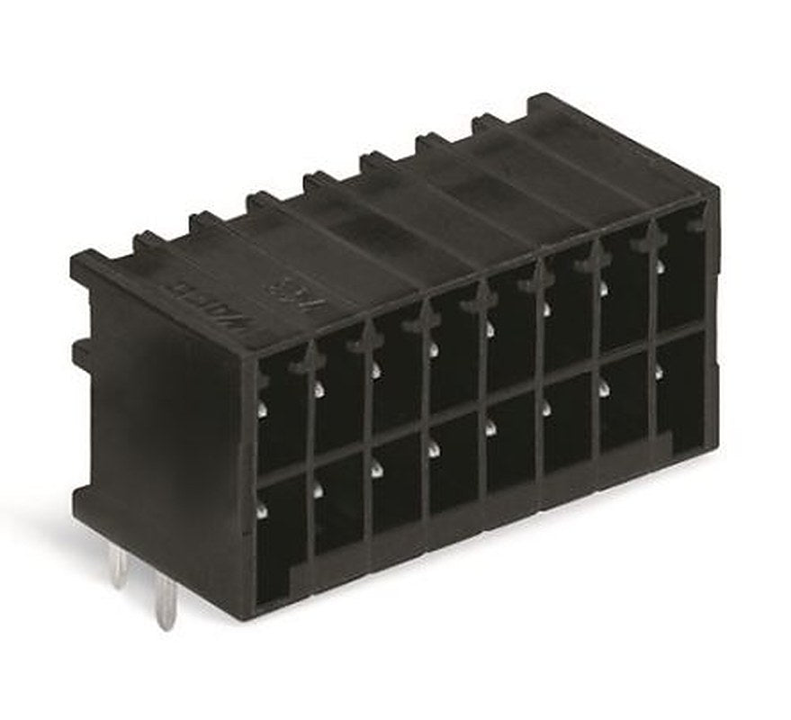 WAGO 713 Series Pluggable Terminal Block, 16-Contact, 3.5 mm Pitch, 2 Row, 713-1428