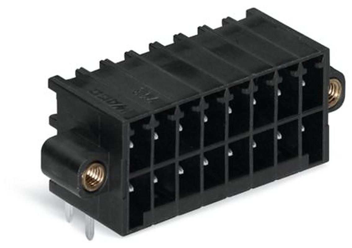 WAGO 713 Series Angled Through Hole Header, 34 Contact(s), 3.5 mm Pitch, 2 Row, Shrouded