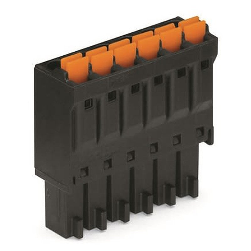 WAGO Pluggable Terminal Block, 4-Contact, 3.5 mm Pitch, 1 Row, 714-104