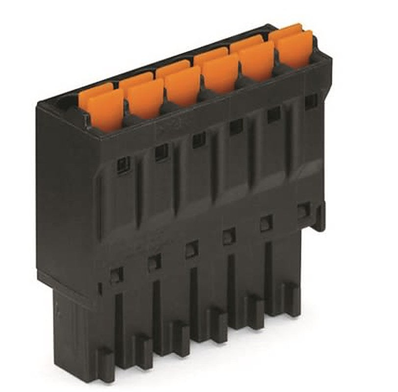 WAGO Pluggable Terminal Block, 8-Contact, 3.5 mm Pitch, 1 Row, 714-108