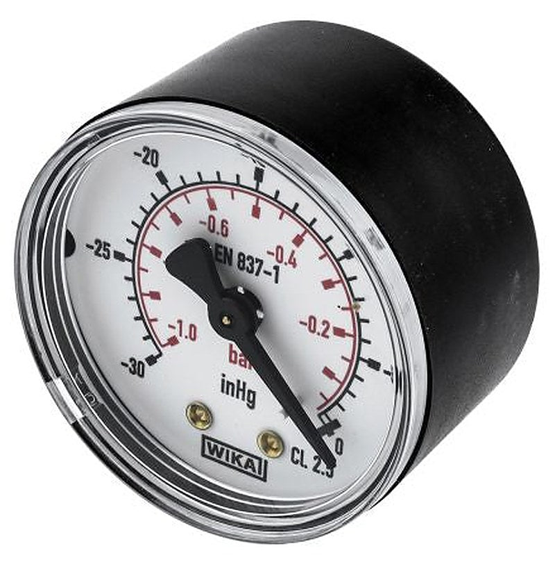 WIKA 1/4 in R BSPT Pressure Gauge, 50 mm, 0 bar