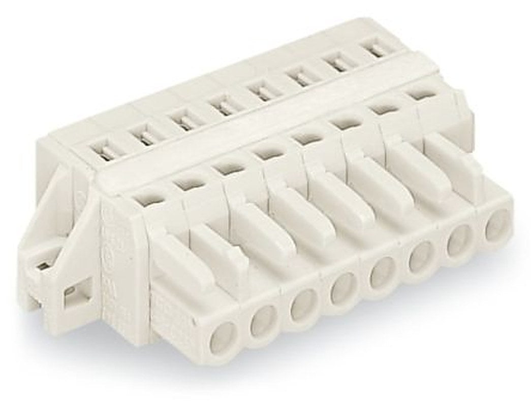 WAGO 721 Series Cable Connector Female Cage Clamp, 9-Pole, 16A, 9-Way