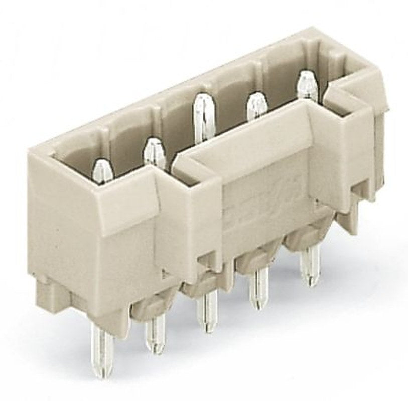 WAGO 721 Series Straight Through Hole Header, 14 Contact(s), 5 mm Pitch, 1 Row, Shrouded