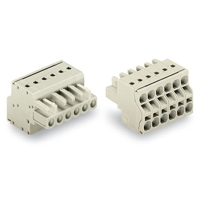WAGO 721 Series Plug-in Connector Female Push-in, 2-Pole, 16A, 2-Way