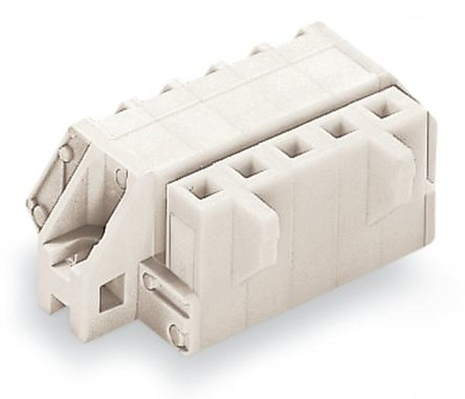WAGO 721 Series Flange Connector Female Cage Clamp, 4-Pole, 12A, 4-Way