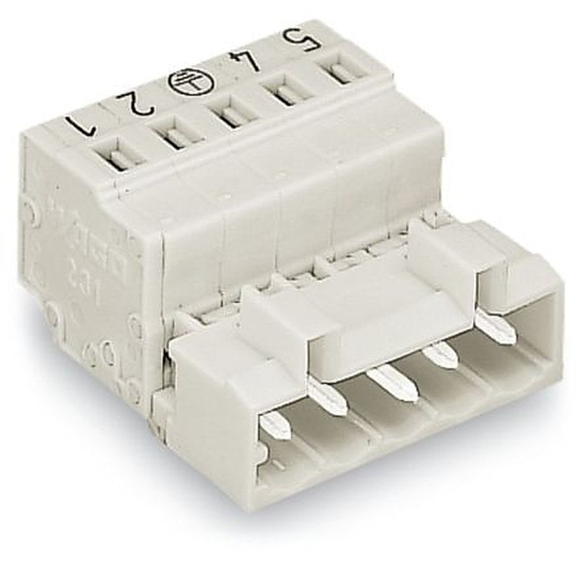 WAGO 721 Series Cable Male Lighting Connector Male Cage Clamp, 3-Pole, 12A, 3-Way