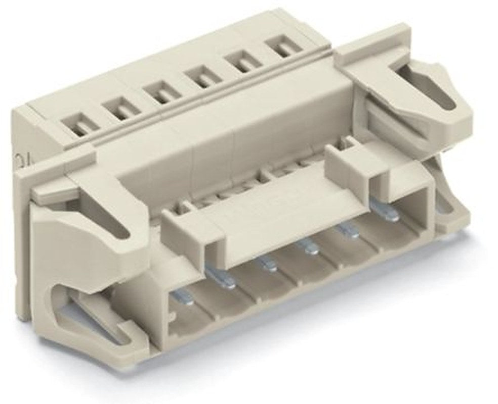 WAGO 721 Series Cable Male Lighting Connector Male Cage Clamp, 4-Pole, 12A, 4-Way