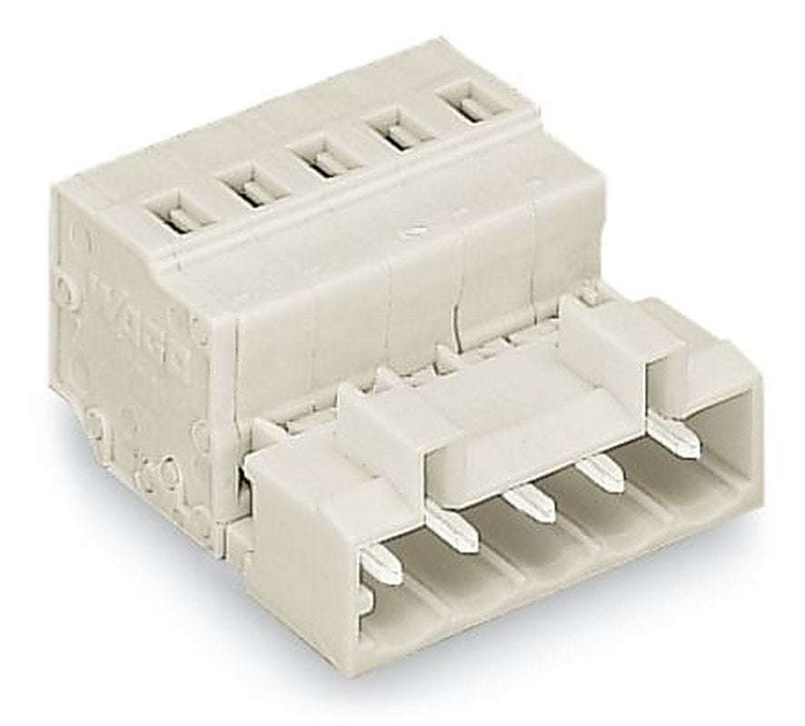 WAGO 721 Series Cable Male Lighting Connector Male Cage Clamp, 7-Pole, 12A, 7-Way