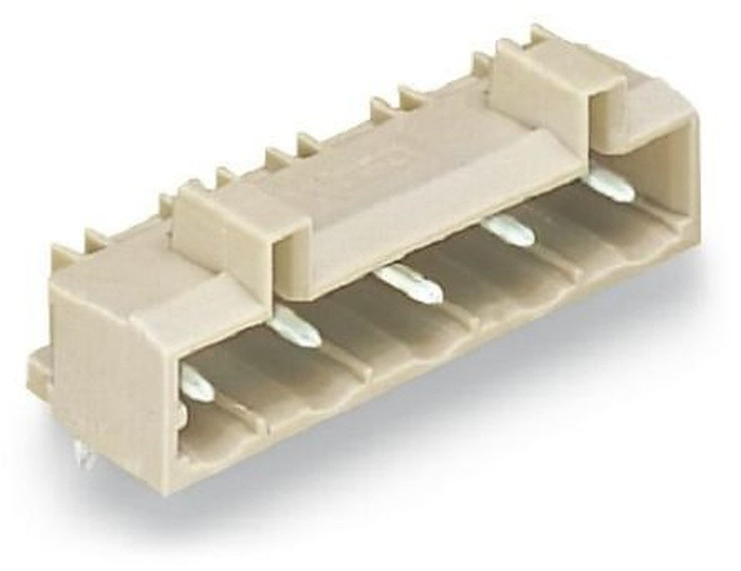 WAGO 721 Series Angled Through Hole Header, 4 Contact(s), 7.5 mm Pitch, 1 Row, Shrouded