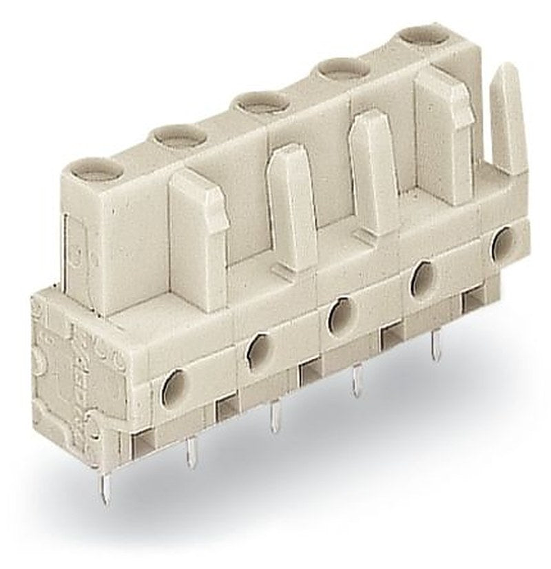 WAGO 722 Series Straight PCB PCB Header, 12-Contact, 1 Row, 7.5 mm Pitch Solder