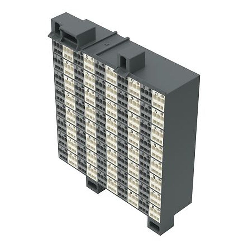 WAGO 726-821 726 Series Terminal Strip Grey, White, 1.5mm², Cage Clamp