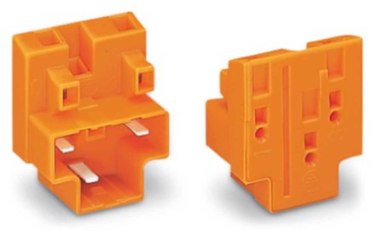 WAGO 730 Series Plug-in Male Lighting Connector Male Cage Clamp, 3-Pole, 10A, 3-Way