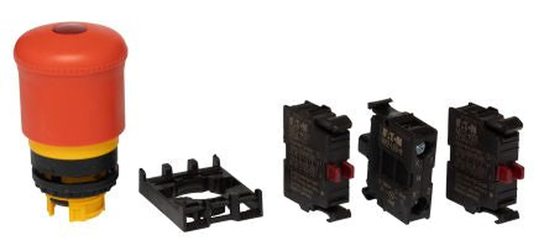 Eaton M22 Series Pull Release Illuminated Emergency Stop Push Button, Panel Mount, 22 mm Cutout, 2 NC, IP67, IP69K