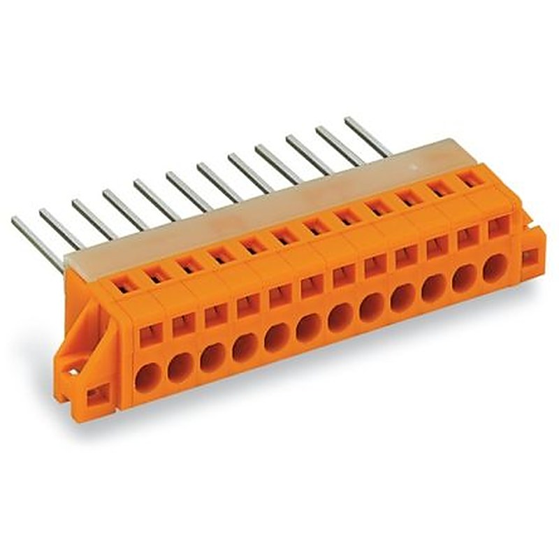 WAGO 731-162 731 Series Terminal Block Orange, 2.5mm², 1-Level, Cage Clamp