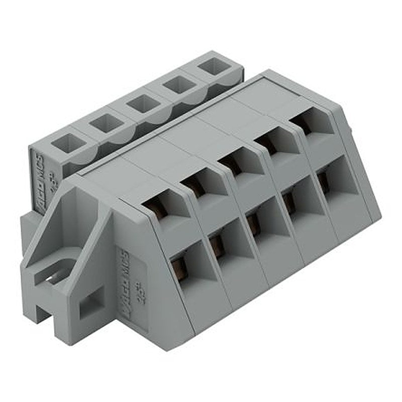 WAGO 731 Series Flange Connector Female Cage Clamp, 5-Pole, 12A, 5-Way