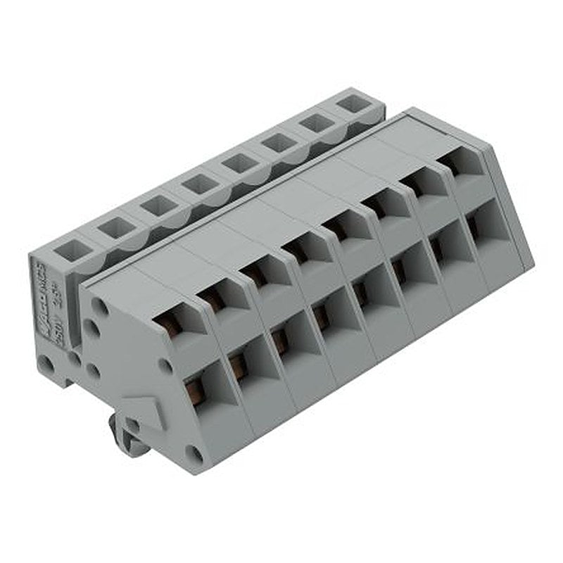 WAGO 731 Series Flange Connector Female Cage Clamp, 8-Pole, 12A, 8-Way