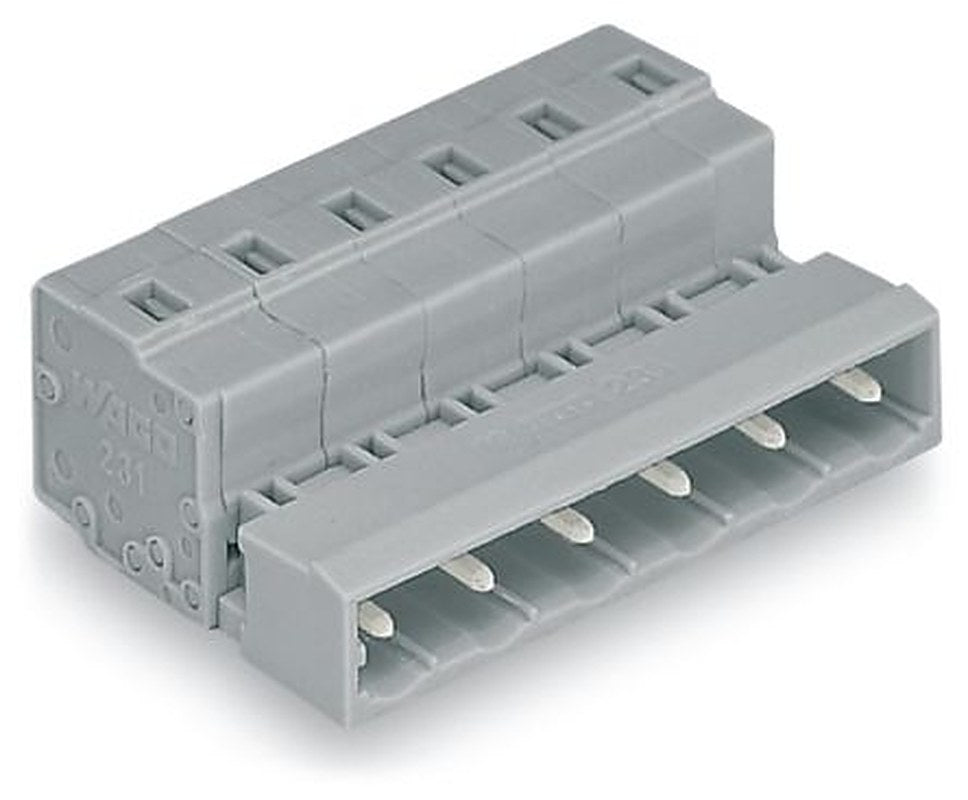 WAGO 731 Series Cable Male Lighting Connector Male Cage Clamp, 8-Pole, 12A, 8-Way