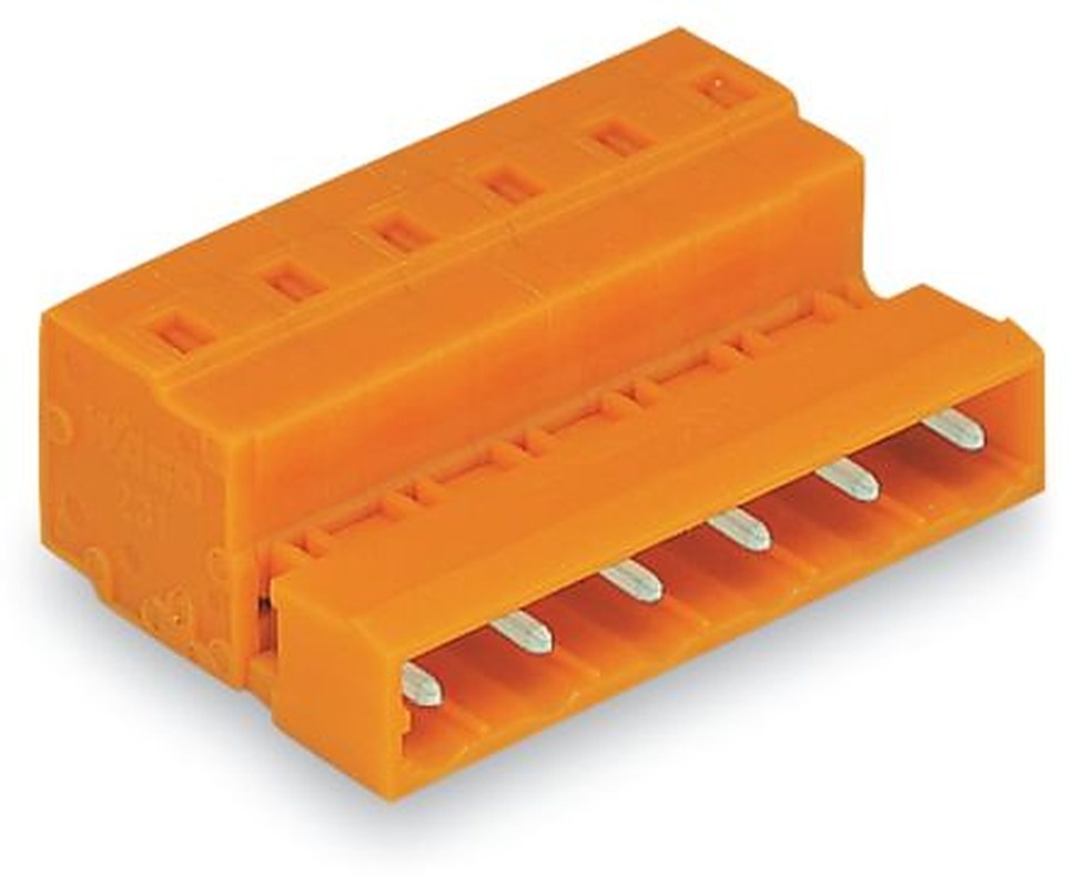 WAGO 731 Series Cable Male Lighting Connector Male Cage Clamp, 3-Pole, 12A, 3-Way