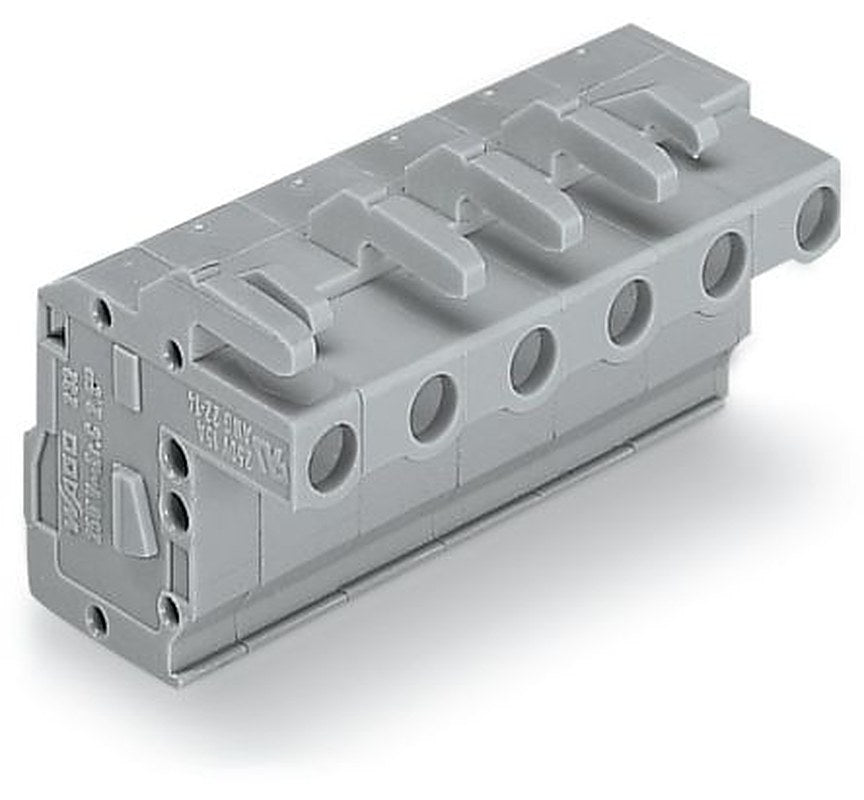 WAGO 732 Series Connector Female Cage Clamp, 6-Pole, 14A, 6-Way