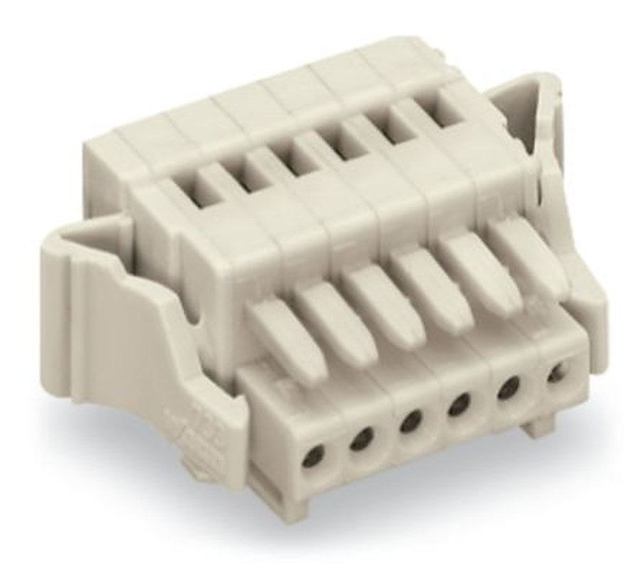 WAGO 733 Series Plug-in Connector Female Cage Clamp, 7-Pole, 6A, 7-Way
