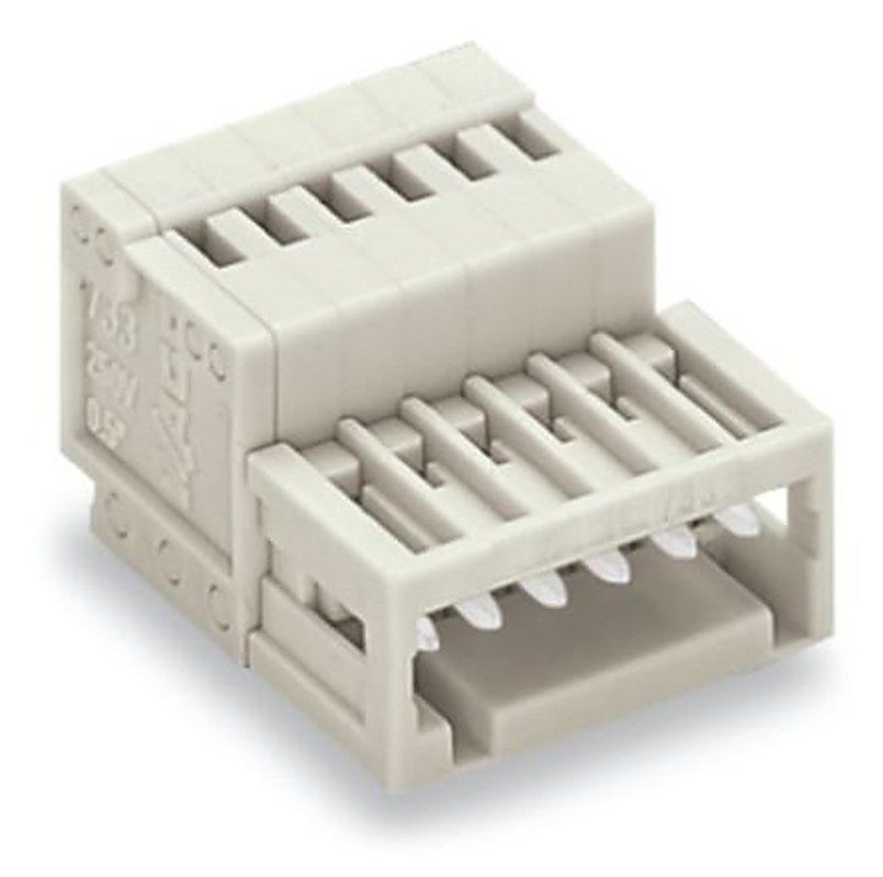 WAGO 733 Series Plug-in Male Lighting Connector Male Cage Clamp, 7-Pole, 6A, 7-Way