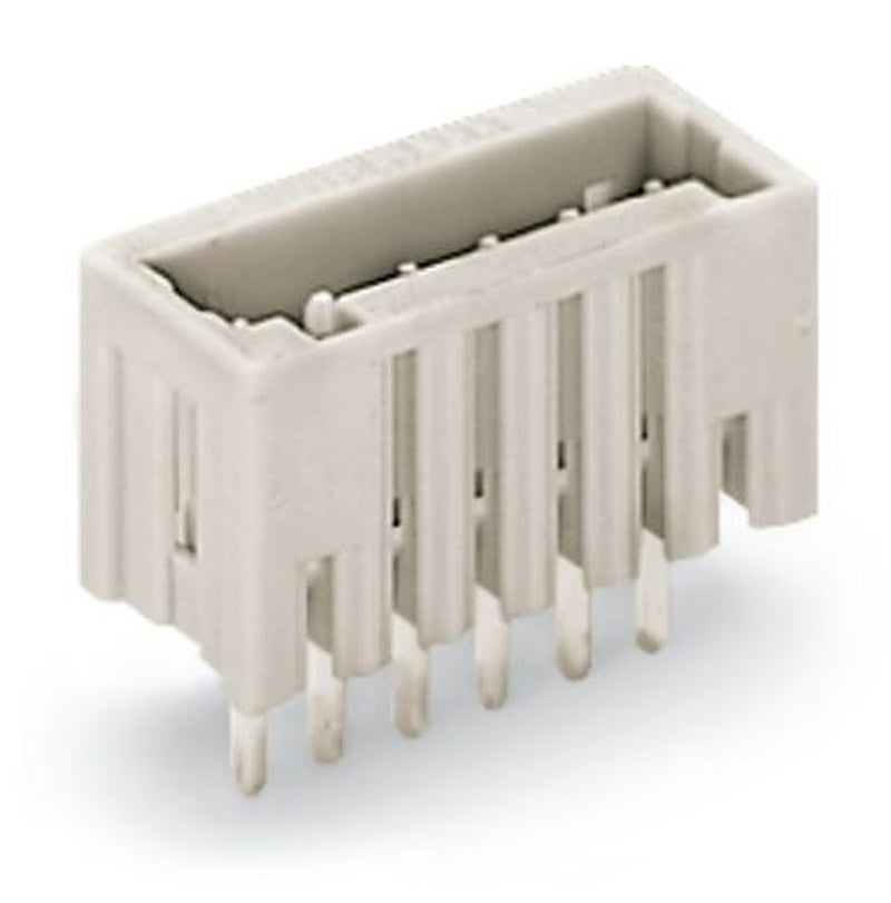 WAGO 733 Series Straight Through Hole Header, 5 Contact(s), 2.5 mm Pitch, 1 Row, Shrouded