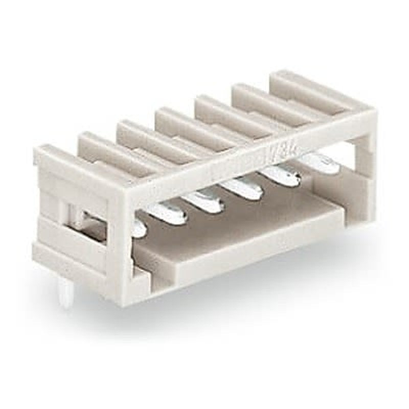 WAGO 733 Series Angled Through Hole Header, 3 Contact(s), 2.5 mm Pitch, 1 Row, Shrouded