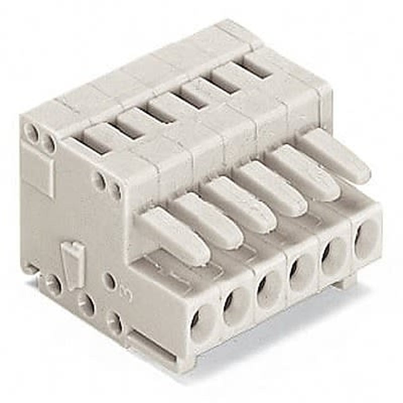 WAGO 734 Series Pluggable Terminal Block, 4-Contact, 3.5 mm Pitch, 1 Row, 734-104-1