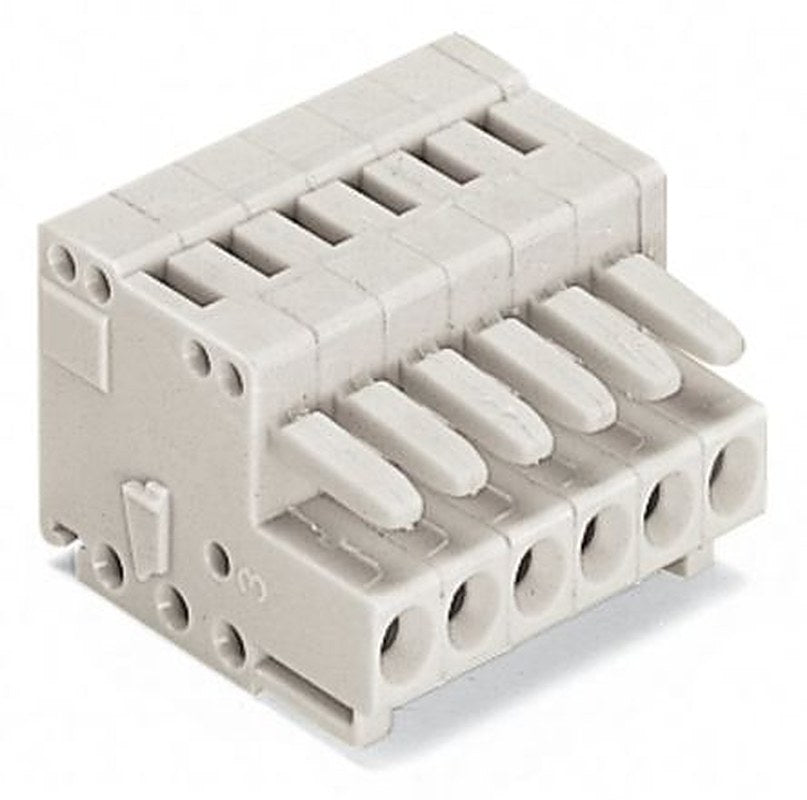 WAGO 734 Series Plug-in Connector Female Cage Clamp, 8-Pole, 10A, 8-Way