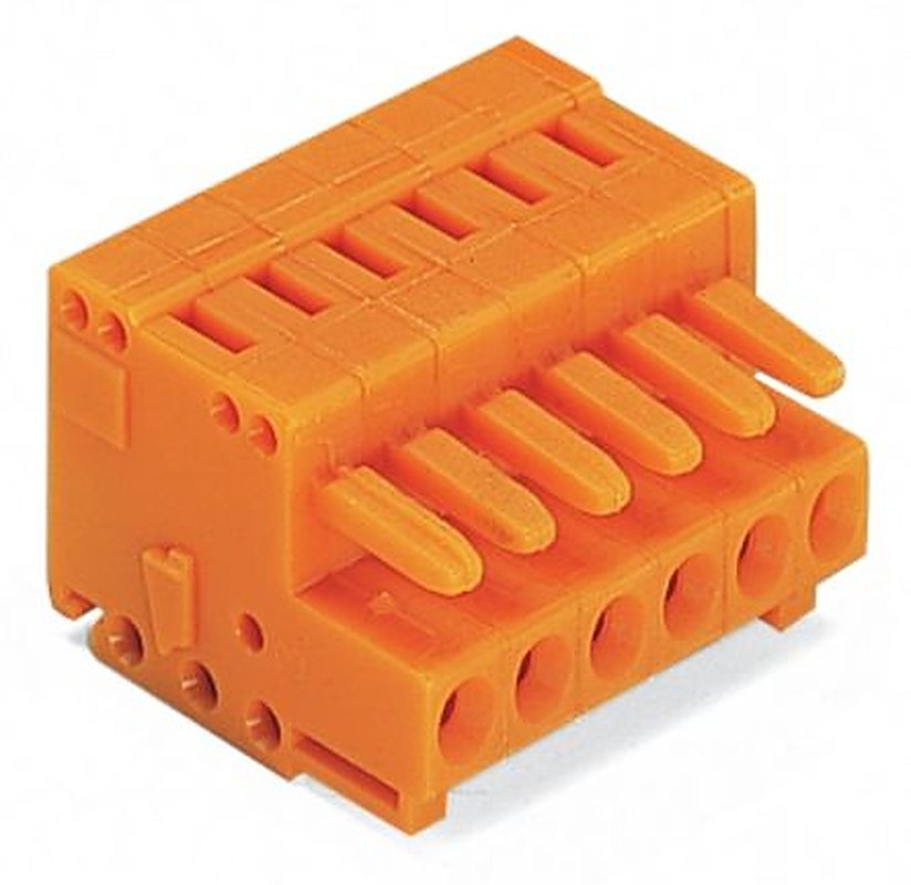 WAGO 734 Series Plug-in Connector Female Cage Clamp, 10-Pole, 10A, 10-Way