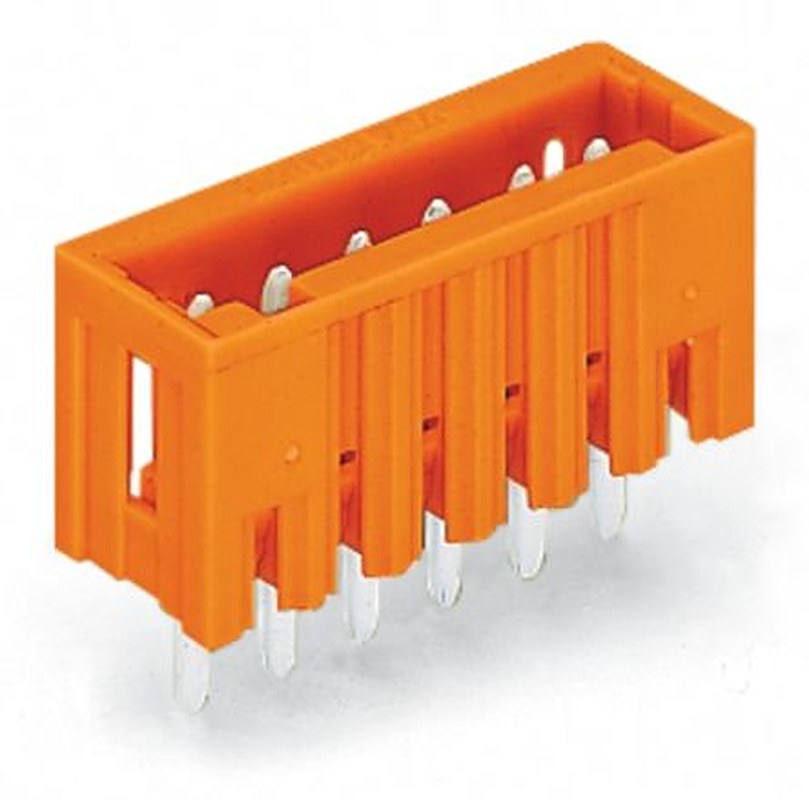 WAGO 734 Series Straight Through Hole Header, 4 Contact(s), 3.5 mm Pitch, 1 Row, Shrouded
