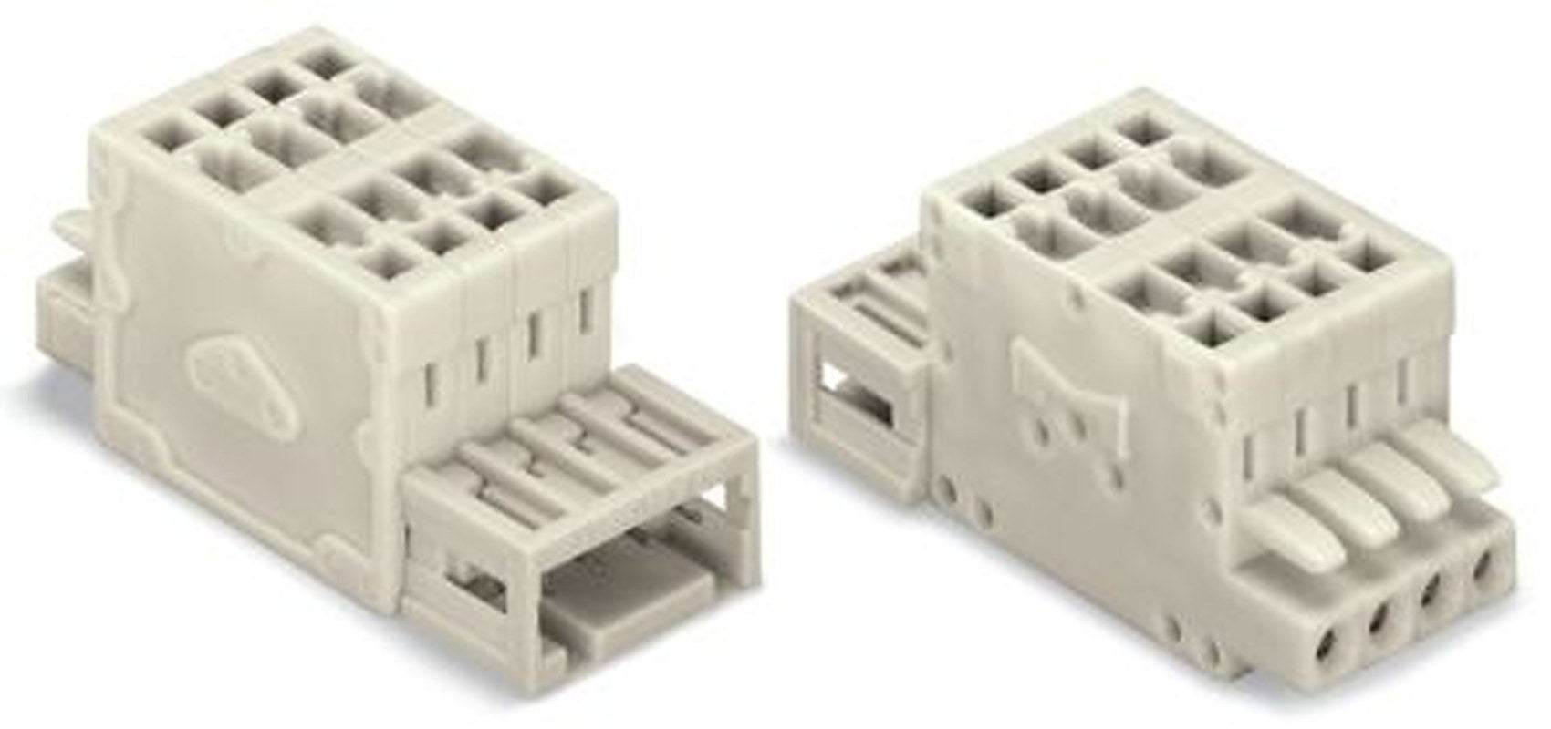 WAGO 734 Series Plug-in Male Lighting Connector Male Cage Clamp, 12-Pole, 10A, 12-Way, IP20