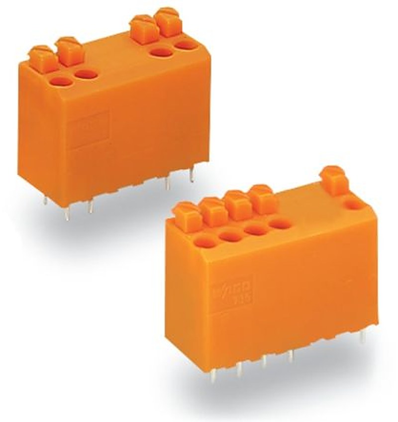 WAGO 735 Series PCB Connector, 45-Contact, 3.81 mm Pitch, 1 Row, 735-127/001-000