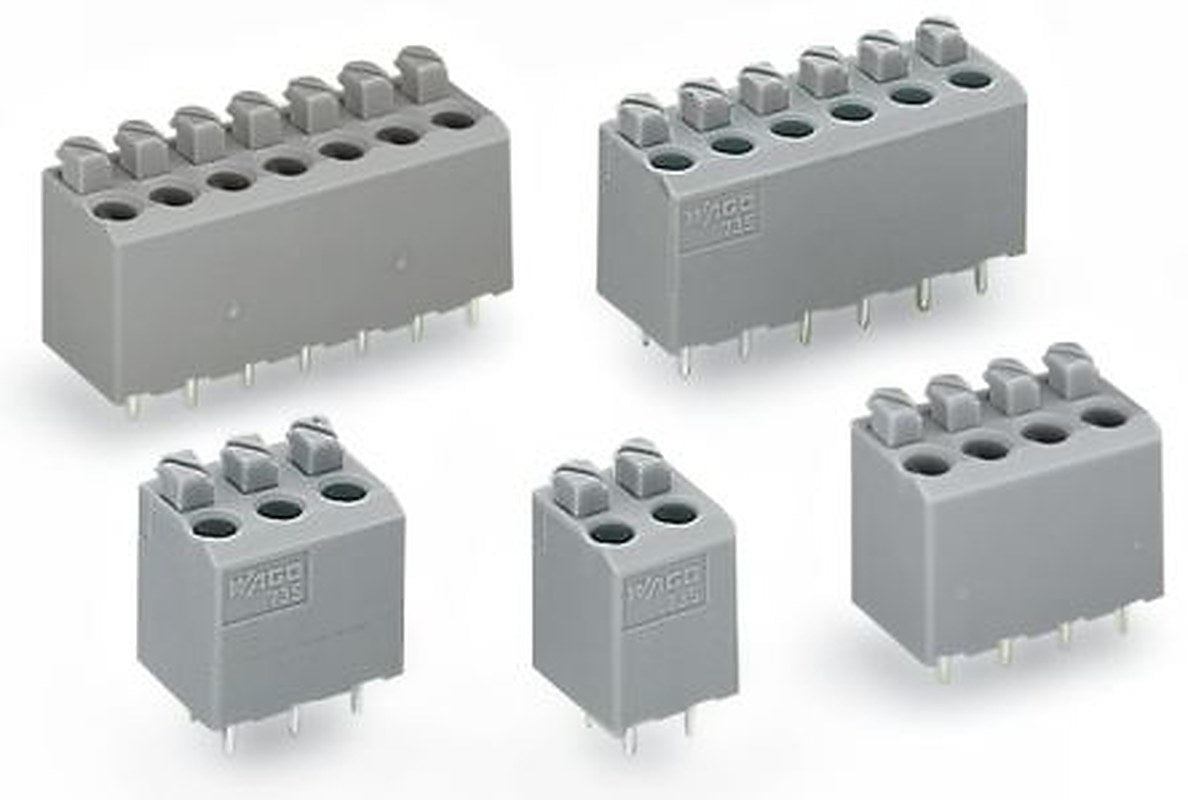 WAGO 735 Series PCB Connector, 6-Contact, 5 mm Pitch, 2 Row, 735-306